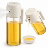 I 2-in-1 Glass Oil Sprayer & Dispenser – 500ml