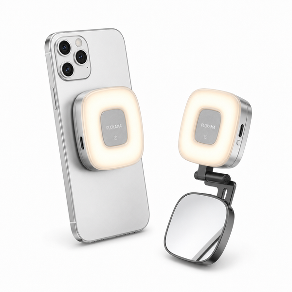 PLOKAMA ML-50 Magnetic LED Selfie Light with Mirror