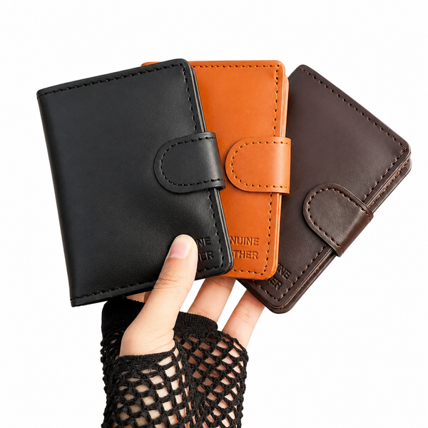 Premium Genuine Leather Card Holder Wallet | Slim RFID Wallet