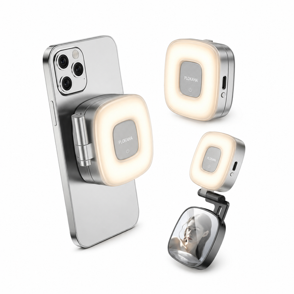 PLOKAMA ML-50 Magnetic LED Selfie Light with Mirror